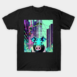 Blue Pig T-Shirt